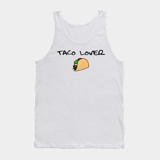 Taco Lover Design Food Lover Perfect Gift (Black Font) Tank Top